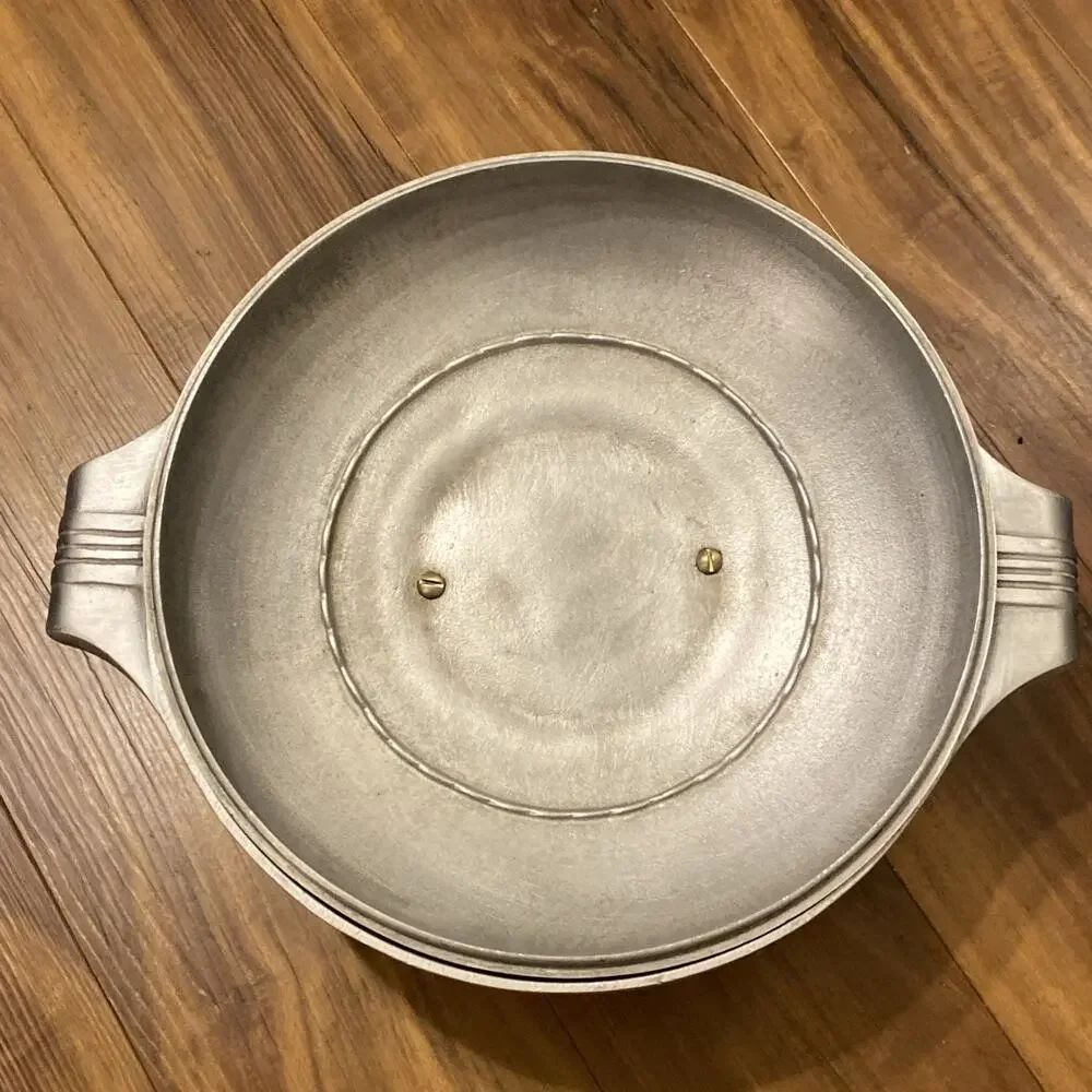 Vintage Wagner Ware Sidney 0 Magnalite Round Dutch Oven Roaster Pot w/Lid 4248-M